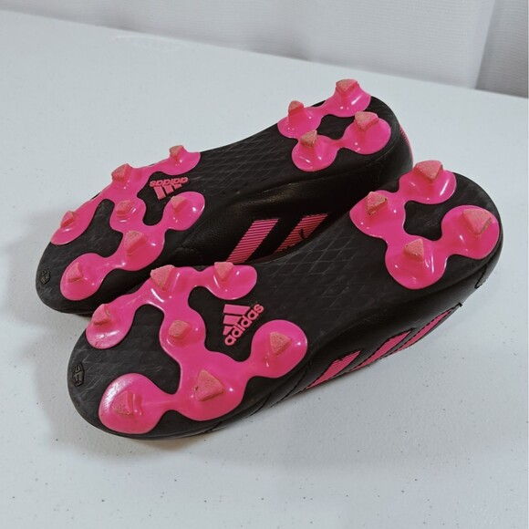 Adidas Kids FG Soccer Cleats Goletto VIII Youth 1 Pink Black Shoes Firm Ground - Picture 8 of 11